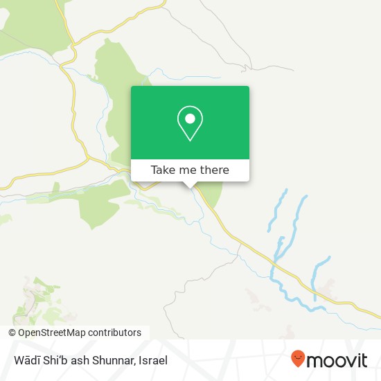 Wādī Shi‘b ash Shunnar map