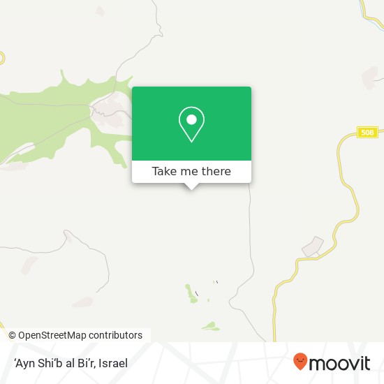 ‘Ayn Shi‘b al Bi’r map