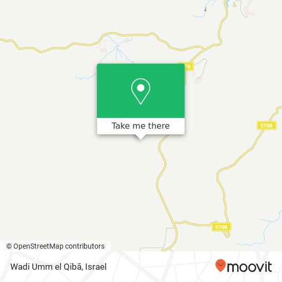 Wadi Umm el Qibā map