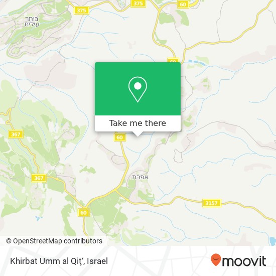 Карта Khirbat Umm al Qiţ‘