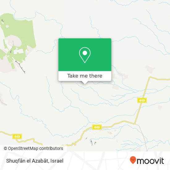 Shuqfān el Azabāt map