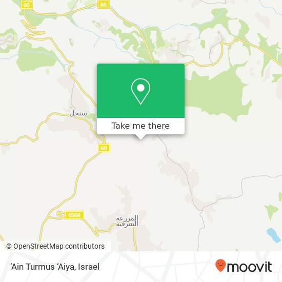 ‘Ain Turmus ‘Aiya map