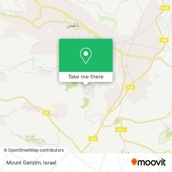 Mount Gerizim map