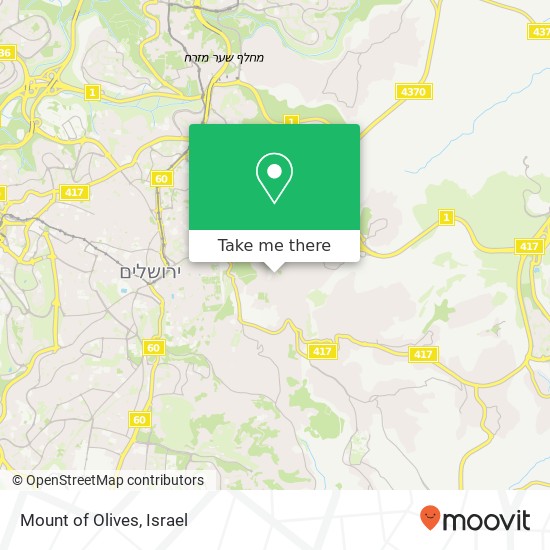 Mount of Olives map