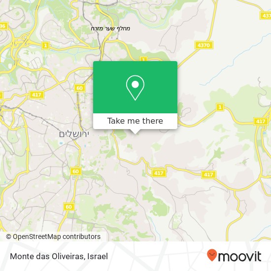 Monte das Oliveiras map