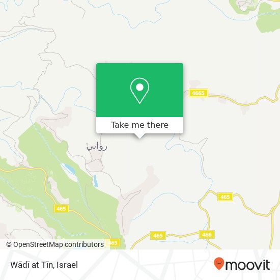 Wādī at Tīn map