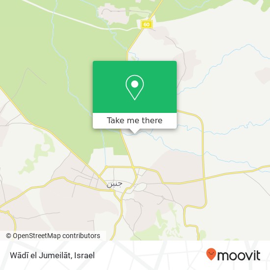 Wādī el Jumeilāt map