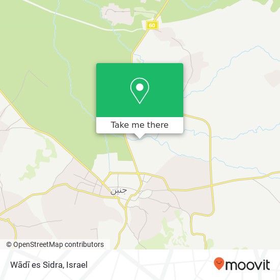 Wādī es Sidra map