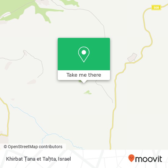Карта Khirbat Ṭana et Taḥta