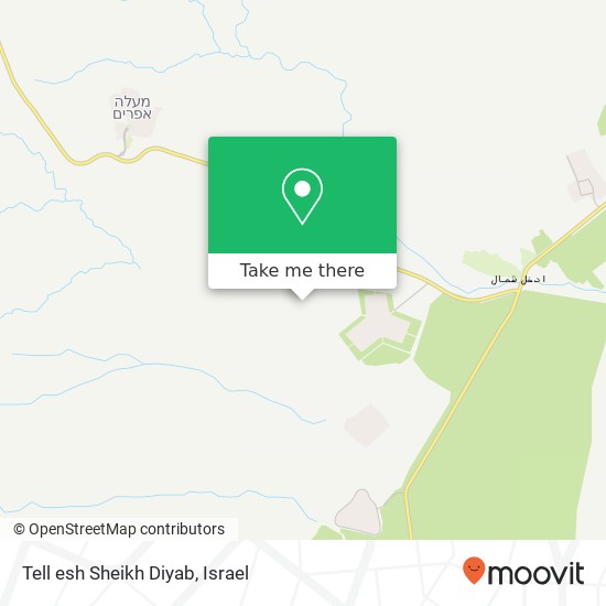 Tell esh Sheikh Diyab map