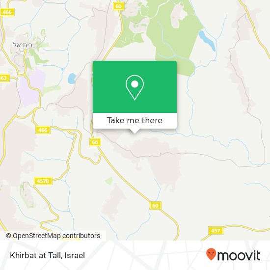 Khirbat at Tall map