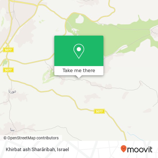 Карта Khirbat ash Sharāribah