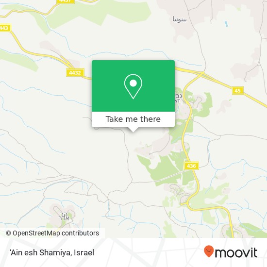 ‘Ain esh Shamiya map