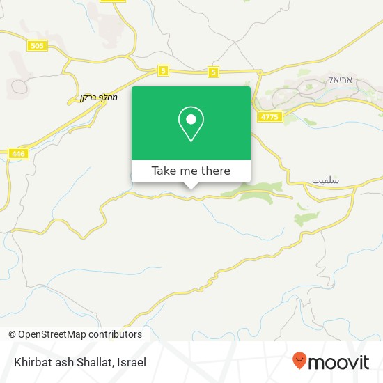 Khirbat ash Shallat map