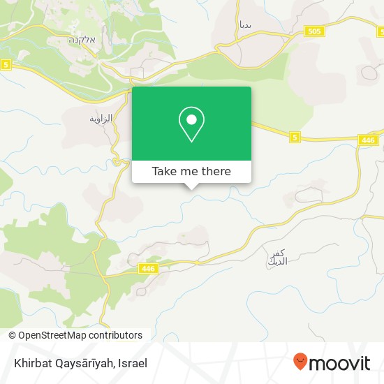 Khirbat Qaysārīyah map