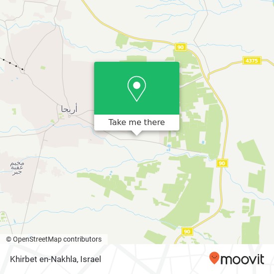Khirbet en-Nakhla map