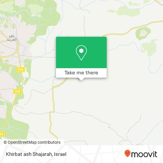 Khirbat ash Shajarah map