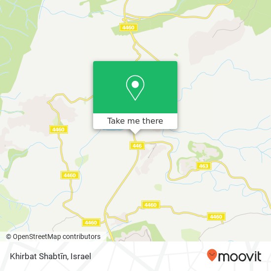 Карта Khirbat Shabtīn