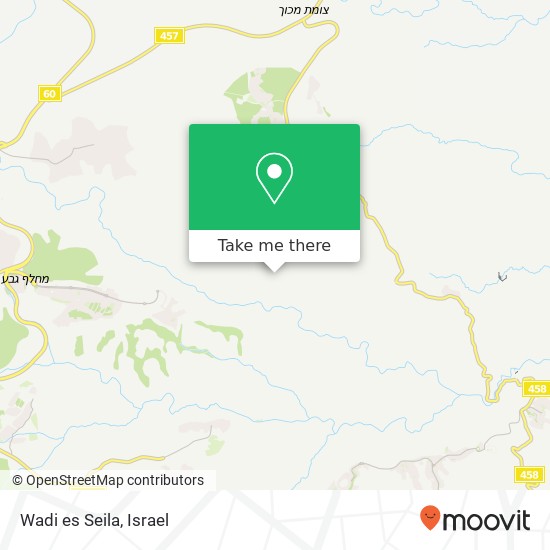 Wadi es Seila map