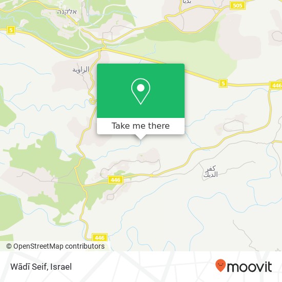 Wādī Seif map
