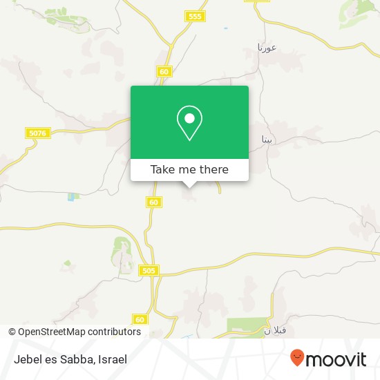 Jebel es Sabba map