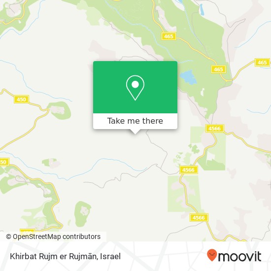 Khirbat Rujm er Rujmān map