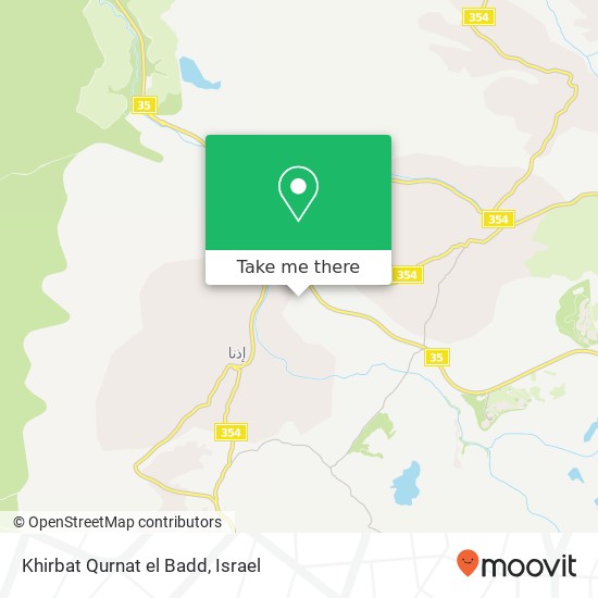 Карта Khirbat Qurnat el Badd