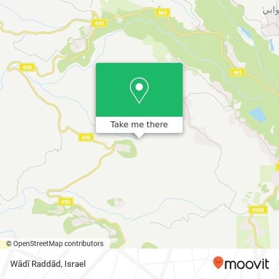 Wādī Raddād map