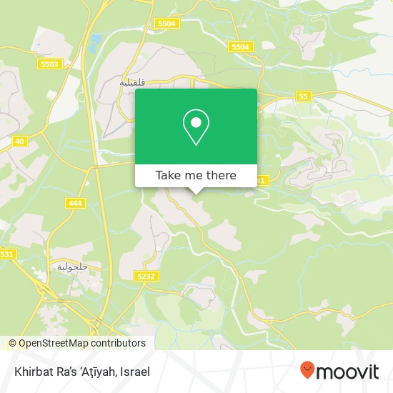 Карта Khirbat Ra’s ‘Aţīyah