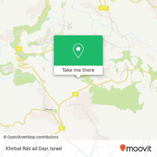 Khirbat Ra’s ad Dayr map