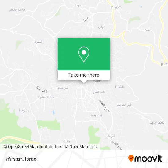 Карта רמאללה