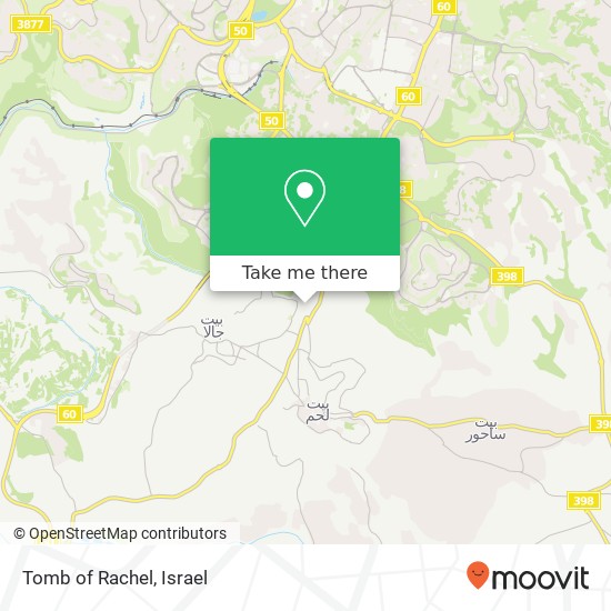 Карта Tomb of Rachel