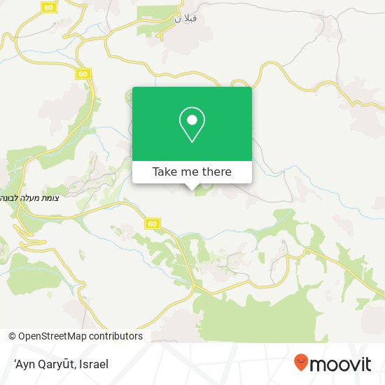 ‘Ayn Qaryūt map