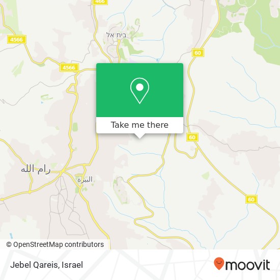 Jebel Qareis map
