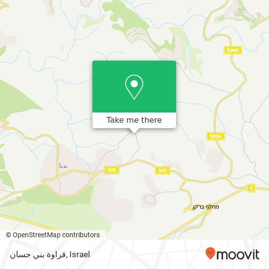 قراوة بني حسان map