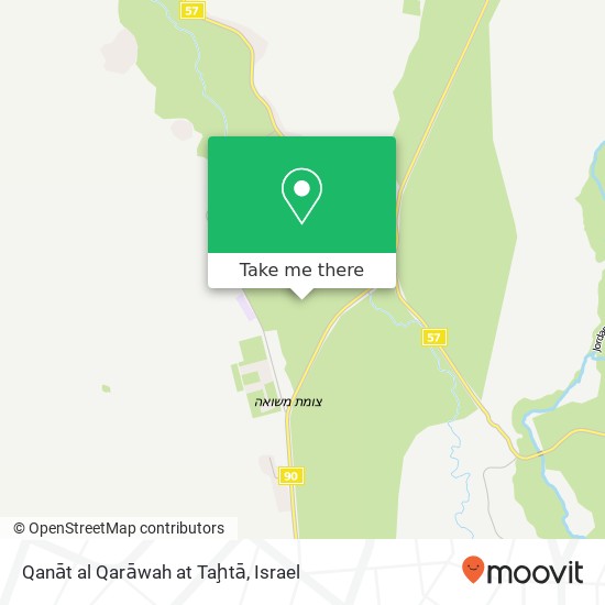 Qanāt al Qarāwah at Taḩtā map