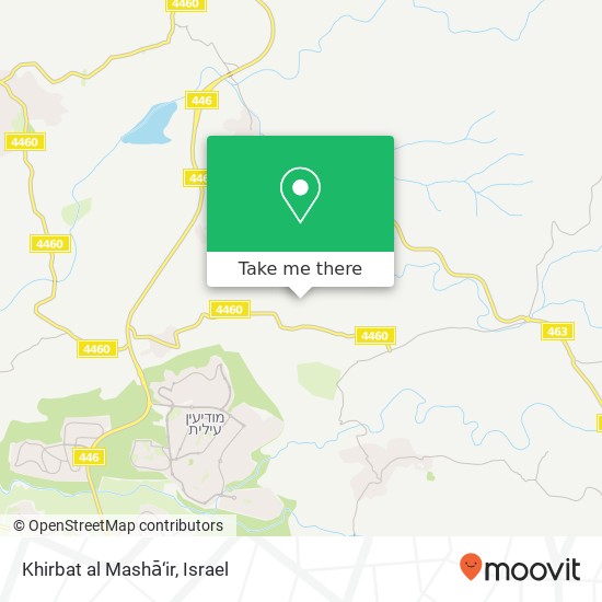 Khirbat al Mashā‘ir map