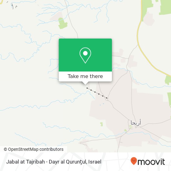Jabal at Tajribah - Dayr al Qurunţul map