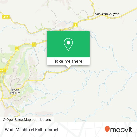 Wadī Mashta el Kalba map