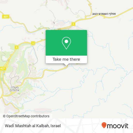 Wadī Mashtah al Kalbah map