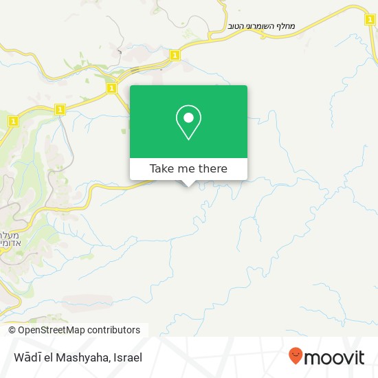 Карта Wādī el Mashyaha