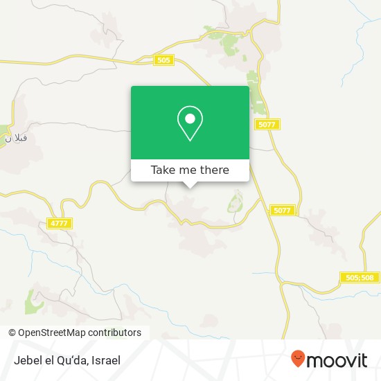 Jebel el Qu‘da map