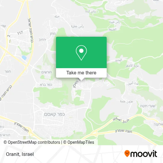 Oranit map