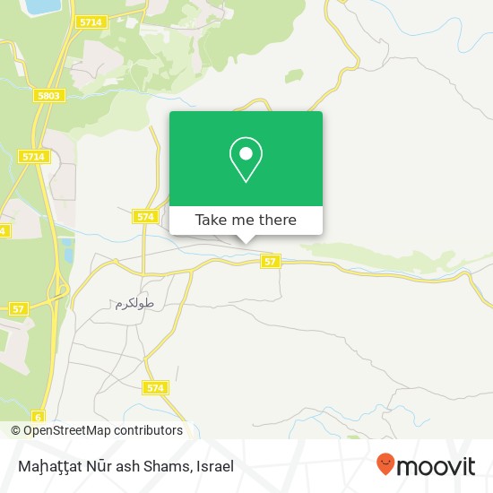 Карта Maḩaţţat Nūr ash Shams