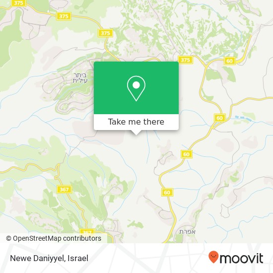 Карта Newe Daniyyel