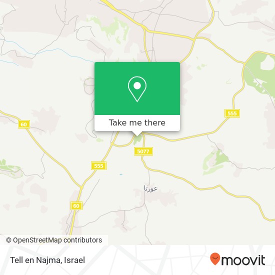 Карта Tell en Najma