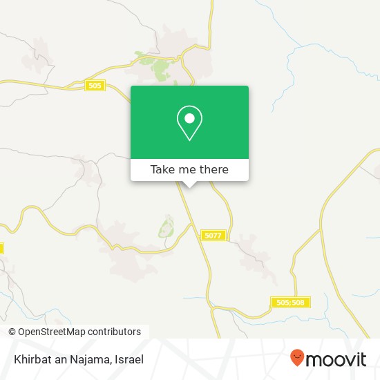Карта Khirbat an Najama