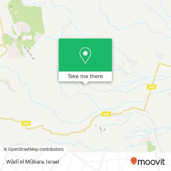 Карта Wādī el Mūbara