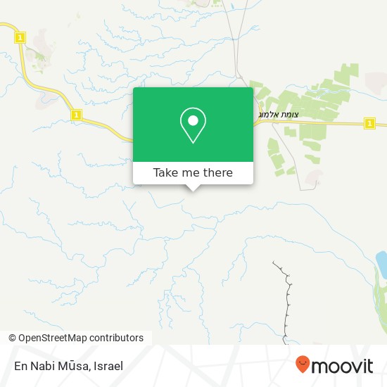 En Nabi Mūsa map