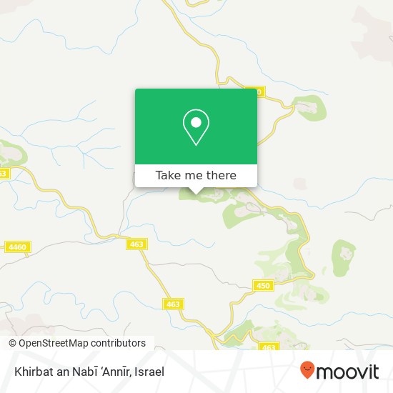 Khirbat an Nabī ‘Annīr map